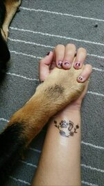 Dog mom and baby mom tattoo.jpeg