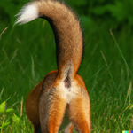 DALL·E 2022-10-27 02.11.21 - closeup underneath the tail of a red fox lifting its tail up.png