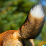 DALL·E 2023-03-09 19.32.15 - a red fox lifting its tail high up revealing a view under the tai...png
