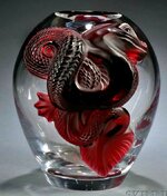 RENE LALIQUE _RUBY DRAGON VASE_12 Inch.jpg