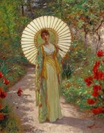 William J Hennessy_'The Japanese Parasol'_Oil .jpg