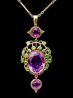 Jessie M King necklace, EnamelGold, Amethyst @1900.jpg