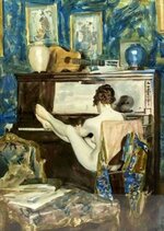 Nude Playing the Piano, Frank Snapp, 1915.jpg