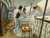 'The Gallery of HMS Calcutta', Tissot. c.1876 _.jpg