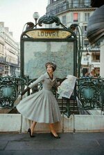 Dior, Paris.  The Louvre Metro stop1957.jpg
