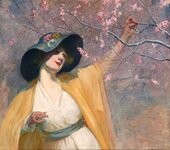 _'Picking Cherry Blossoms',1925_Jean Mannheim _.jpg
