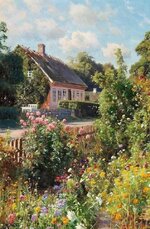 'Flowering Front Garden', 1933. Peder Mork Monsted.jpg