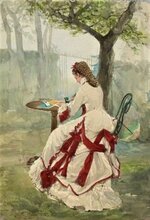 'Portrait of Madam Lalauze', 1876. Adolphe Lalauze.jpg