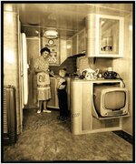 Vintage Trailer Print - 1950s Schult Mobile Home Interior - Classic Trailer Park Living - Stre...jpg