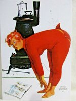 Art Postcard - Duane Bryers, Artist - Hilda Stretching - Unposted.jpg