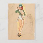 I'm Not as Green as I Look, calendar Pin Up Art Postcard _ Zazzle.jpg