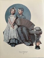 Norman Rockwell, Speed, Automobile, Open Air, July 1924, The Accordionist, Romantic, Girl And ...jpg