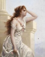 'A Young Beauty with a Wreath of Roses'. Edouard B.jpg