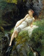'A Wood Nymph',1886. Robert Pötzelberger__﻿.jpg