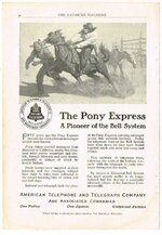 Pony Express Bell System ATT Single Magazine Page Ad Early 20th Century Vintage _ eBay.jpg